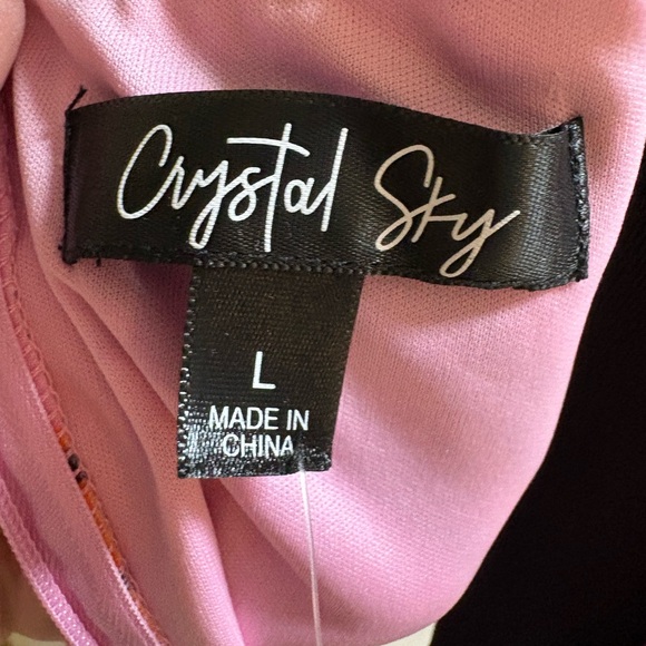 Crystal Sky Juniors’ Puff-Sleeve Tie-Back Jungle Print Dress Large NWT’s - Picture 11 of 14